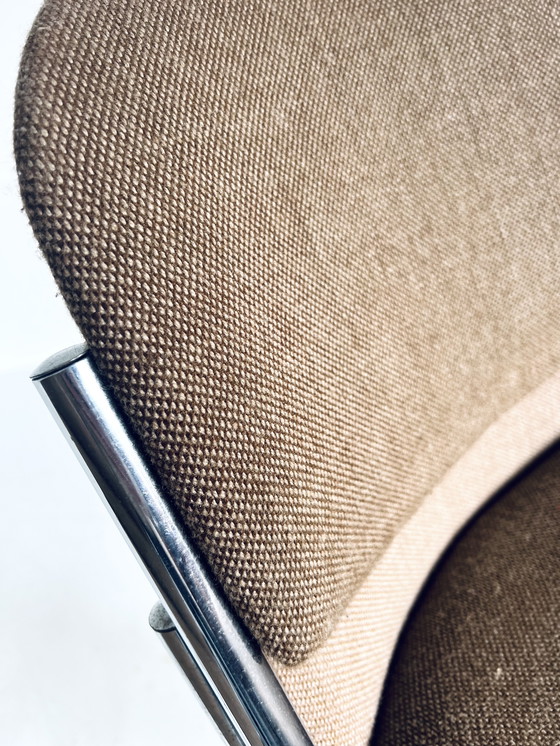 Image 1 of 8x Stackable Chrome Chair '80