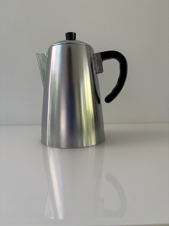 Image 1 of Caffettiera vintage anni '70 in acciaio inox a doppia parete, marca Daalderop