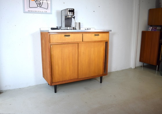 Koffiebar uit het midden van de 20e eeuw, vintage keukenkast, dressoir, ladekast – Monke Möbel, Ladekasten (photo 4 of 11)