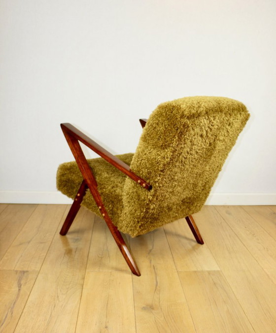 Poltrona Loft Vintage Design Vintage Khaki / Oliva Pelo Lungo Volpe - Poltrona Rinnovata – Axel Concept (photo 4 of 11)