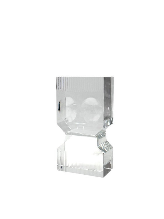 Image 1 of Sven Palmqvist, escultura moderna de vidrio, Orrefors Suecia 1971