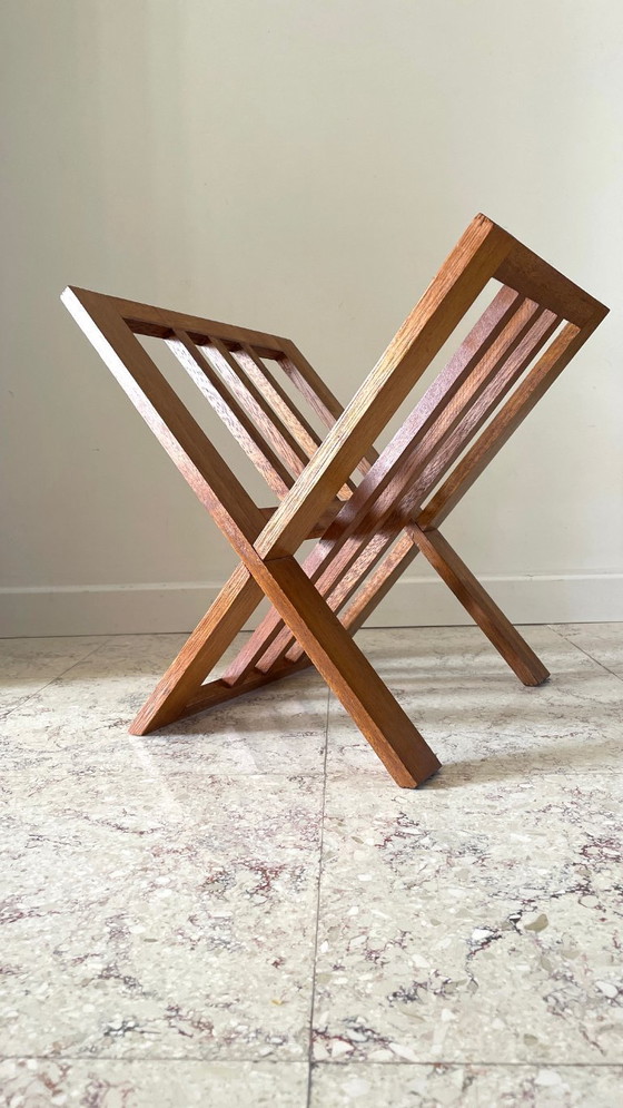Image 1 of Vintage Geometric Magazine Rack