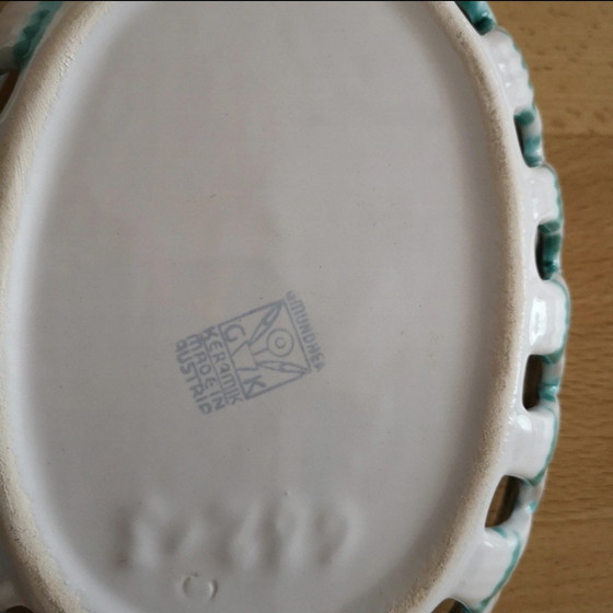 Image 1 of Ciotola a cestino Gmundner Keramik con apertura, fiammata