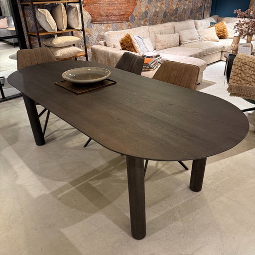 Oranta - 240x100 - Solid Brown Oak – INHOUSE, eettafels, Wood