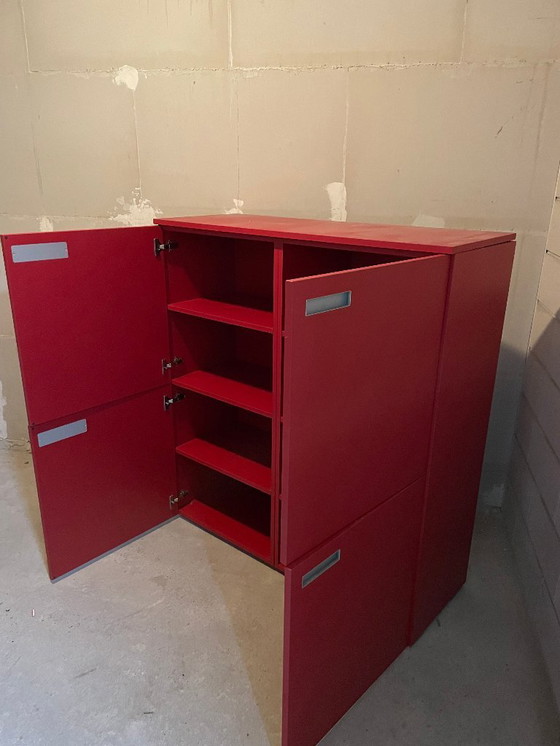 Image 1 of ¡Precioso mueble Pastoe de color rojo intenso, como nuevo!