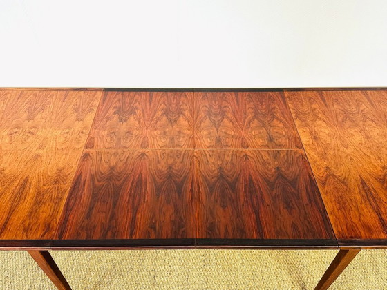 Image 1 of Skandinavischer Esstisch aus Palisanderholz mit Ausziehplatten, 1960