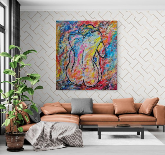 She In A Colorful World – Paintings & Drawings, Canvas (photo 3 of 14)