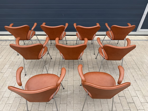 Image 1 of 10 sedie Butterfly serie 7 con braccioli, di Arne Jacobsen, NUOVE!!