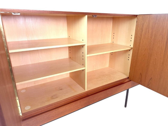 Vintage B60 Teak Highboard van Dieter Waeckerlin – Behr – High boards, Metal, Wood (photo 7 of 7)