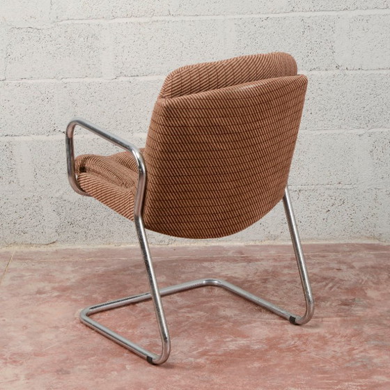 Vintage Armchair 70s – Textile, Chrome (photo 6 of 9)