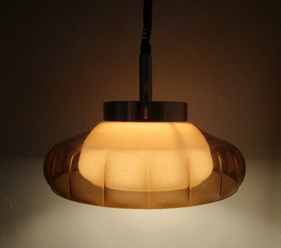 Image 1 of Lampe suspendue vintage Dijkstra, design milieu du siècle, style futuriste