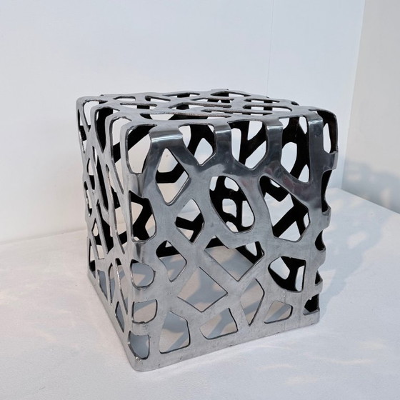 Image 1 of Taburete, otomana, reposapiés otomana de aluminio