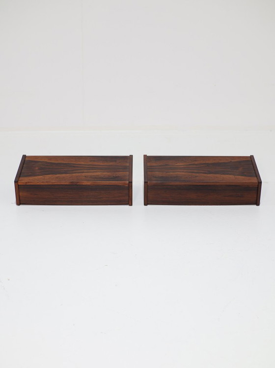 Tables de nuit flottantes Palissandre Danois Années 1960 – Wood (photo 5 of 8)