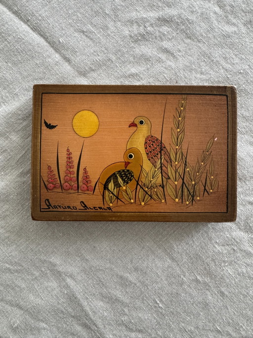 Vintage schilderij uit het midden van de 20e eeuw uit Mexico, Arturo Alcala - volkskunst – schilderijen tekeningen, Wood