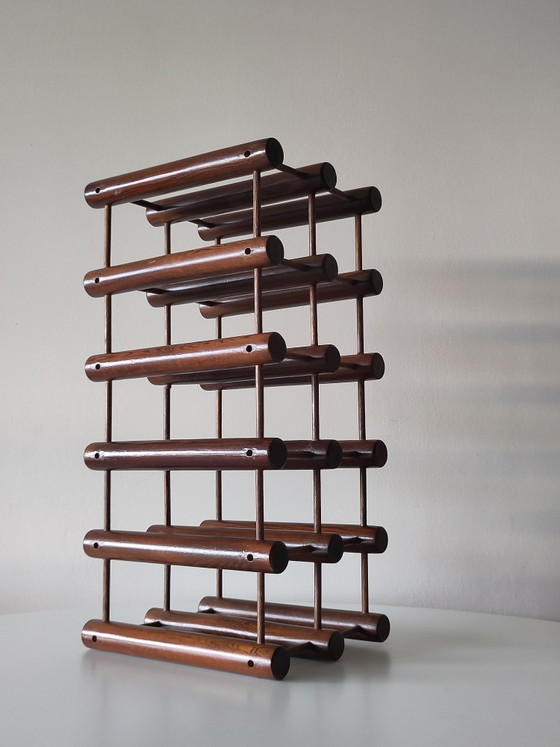 Portabottiglie Vintage Richard Nissen Langaa Denmark – Wood (photo 7 of 13)