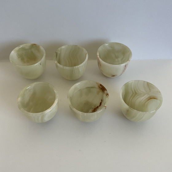 Image 1 of Vasos de chupito de piedra natural de ónix