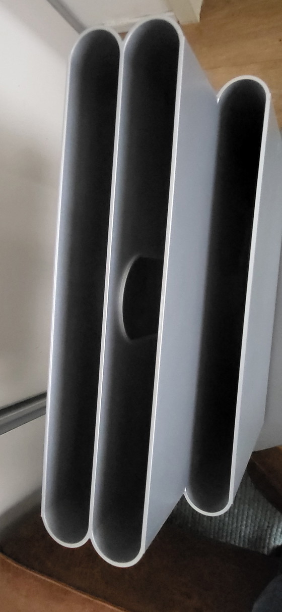 Image 1 of Kartell magazine rack silver-grey