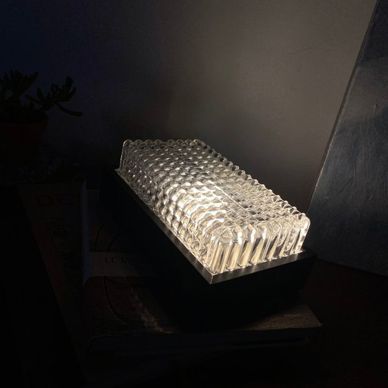 Rechteckige Wandleuchte aus geformtem Glas, Wila Leuchten, 1960 – Wandleuchten (photo 8 of 9)
