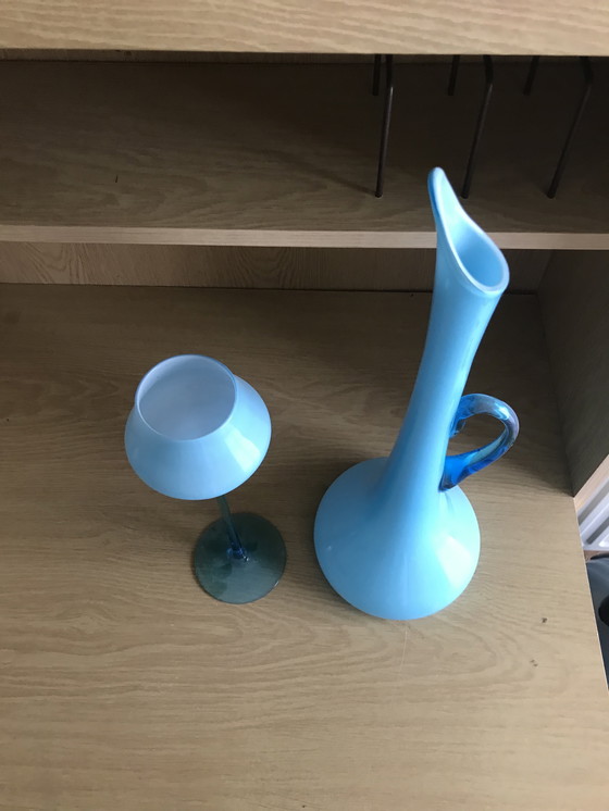 Image 1 of Carafe and Vintage Glass