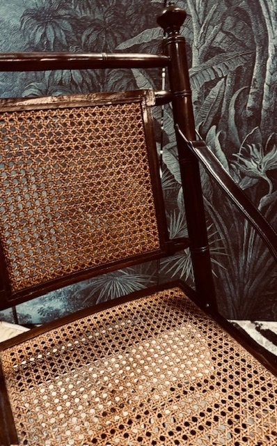 Image 1 of Set di 2 sedie pieghevoli da ufficiale militare da campagna