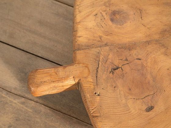 Table d'appoint ancienne en pin, Europe Centrale, circa 1900, Tables d'appoint, Bois, Marron, Rustic (photo 14 sur 19)