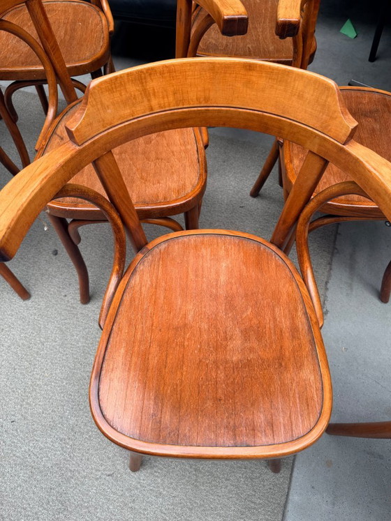 Image 1 of 8 chaises vintage de café/bistro (lot de 8)