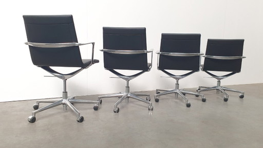 4x Valea Elle 409 design office chair ICF wheels