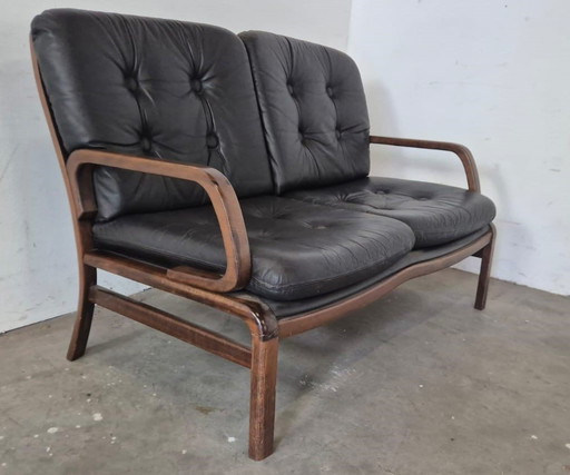 Mid - Century rosewood bench.