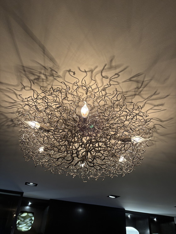 Image 1 of Lampada da soffitto di marca van Egmond Hollywood 80 cm rotonda argento