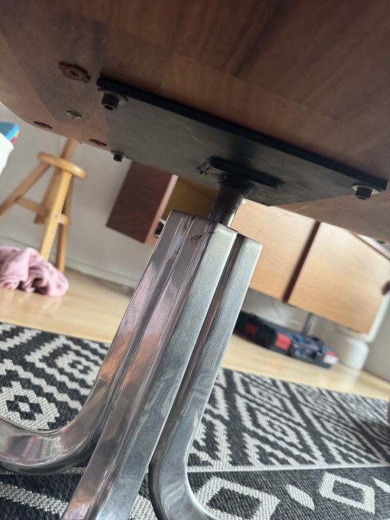 Image 1 of 6x Wilhelm Renz Mid-Century Konferenzsessel, Teak & Leder, 1970er