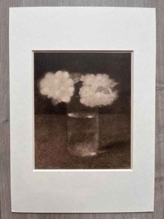 Image 1 of Jan Mankes 1889-1920 / Verre héliogravure original à motif de fleurs de pommier, 1923
