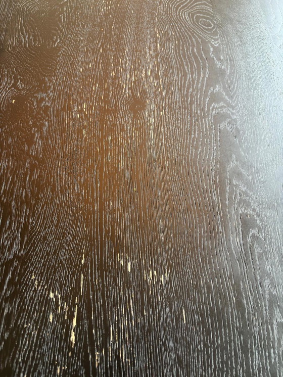 Image 1 of Black wooden dining table 240 cm