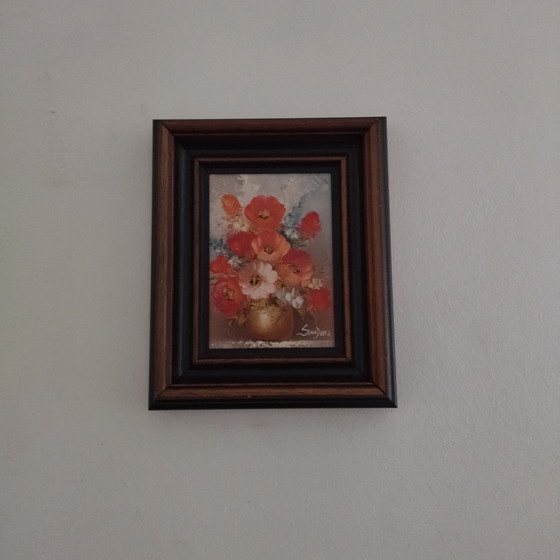 Image 1 of Blumenstillleben-Gemälde.