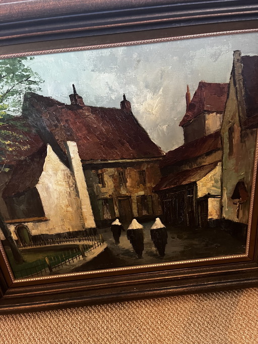 Painting Beguinage Bruges