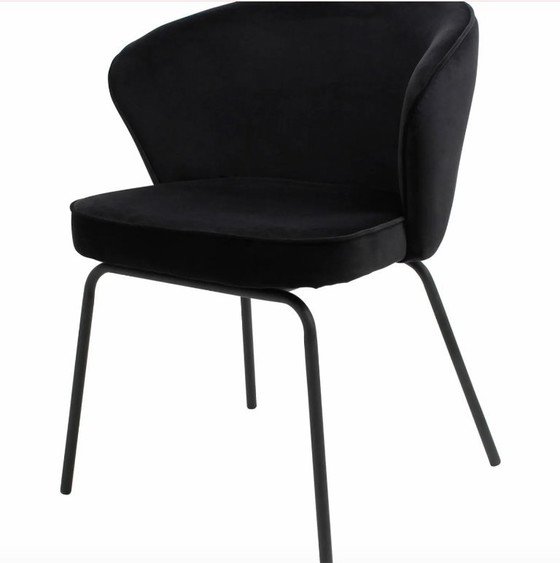 4 sillas de comedor Pure Home – Metal, Velvet (photo 4 of 5)
