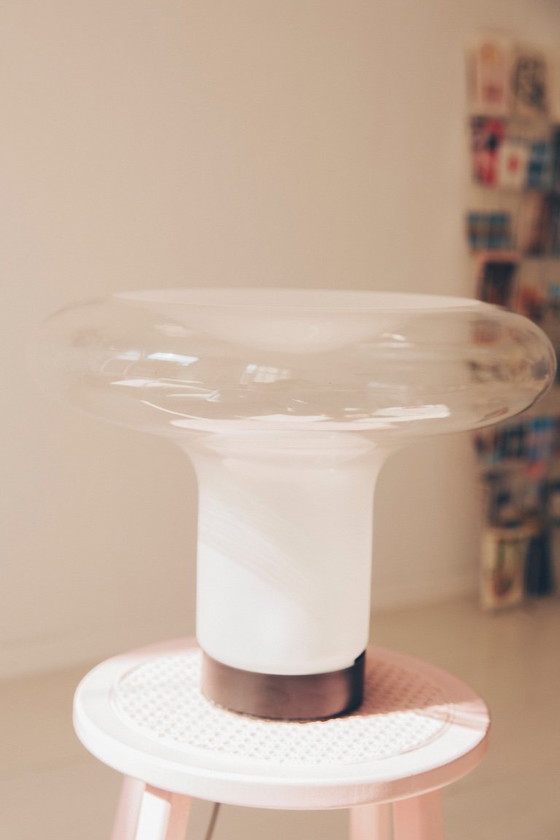 Image 1 of Grote Glazen Mushroom Lamp – Space Age Design