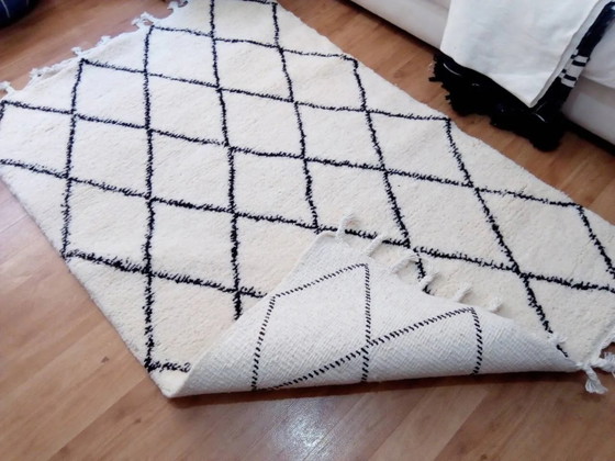 Tappeto tribale marocchino Beni Ourain - Pelo lungo - Lana naturale - 180 x 120 cm – Tappeti, Wool, Cotton (photo 5 of 8)
