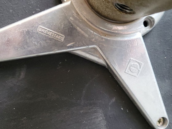 Image 1 of IMPORTANT VINTAGE ITALIAN COFFEE TABLE FROM THE 1960s IN FORMICA, BRASS & GILT STEEL