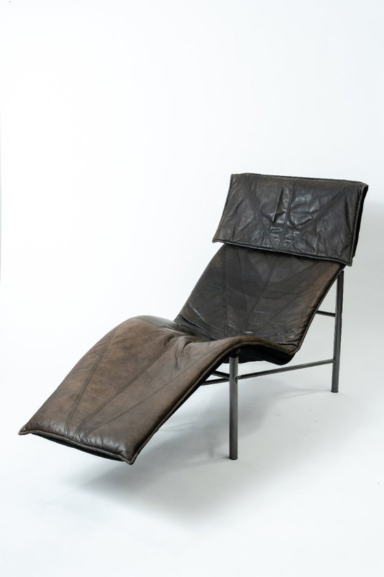 Tord Björklund – „Skye“ Chaiselongue, Relaxsessel, 1980er Jahre, dunkelbraun – IKEA, Liebessitze, Leather (photo 3 of 5)