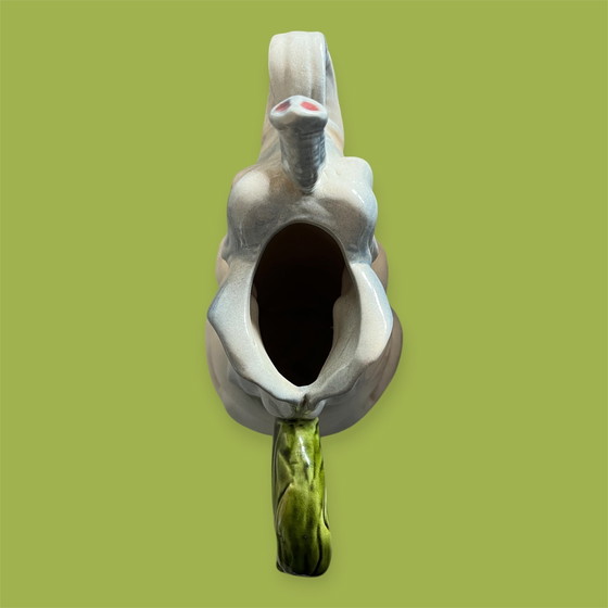 Image 1 of Antique Majolica elephant carafe izgst