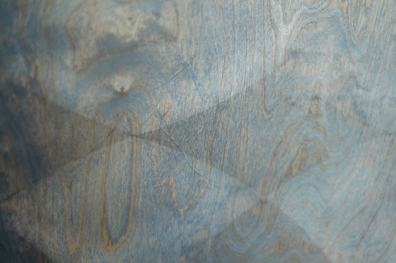 Image 1 of Credenza in legno stile Mid-Century Modern italiano, colore turchese, linee aerodinamiche, anni '60.