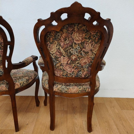 Set di sedie e poltrone vintage francesi Luigi XV Gobelin – Textile (photo 16 of 20)