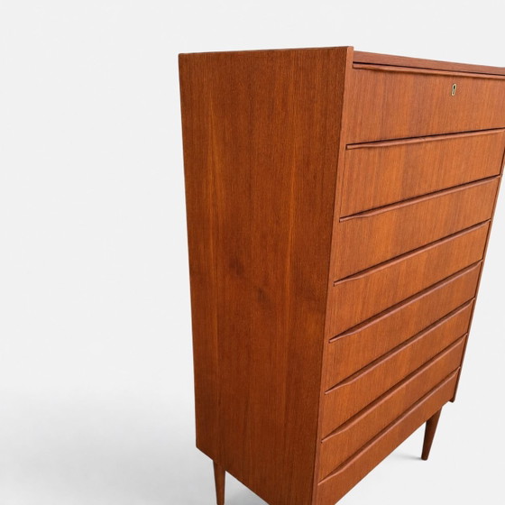 Vintage tall boy chest of drawers – Wood (photo 6 of 6)