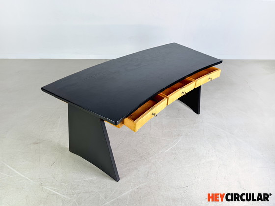 Image 1 of Scrivania direzionale Erich Stratmann in legno di olmo 1950