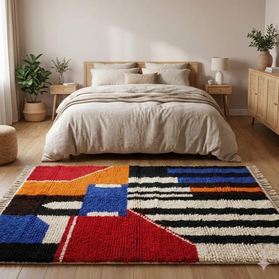 Traditional Moroccan Rug – Handmade in the Atlas Mountains 200cmx300cm – Tapis, Wool (photo 5 of 6)