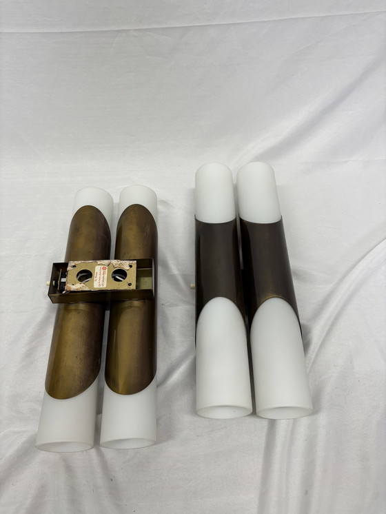 Image 1 of Vintage space age wall lamps Rolf Krüger, Paul Neuhaus Leuchten