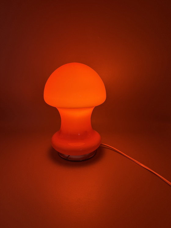 Image 1 of Orange mushroom lamp in Space Age style