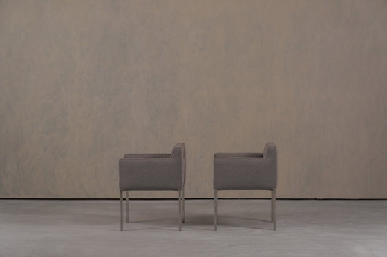 Image 1 of Sedie Ligne Roset in tessuto grigio, Francia, anni 2000, set da 2