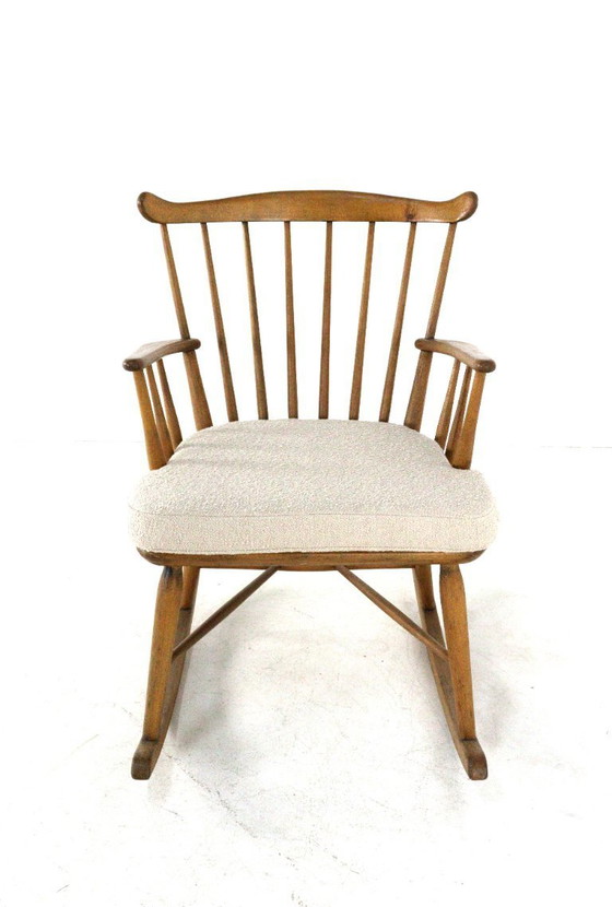 Image 1 of Børge Mogensen for FDB Møbler rocking chair armchair vintage