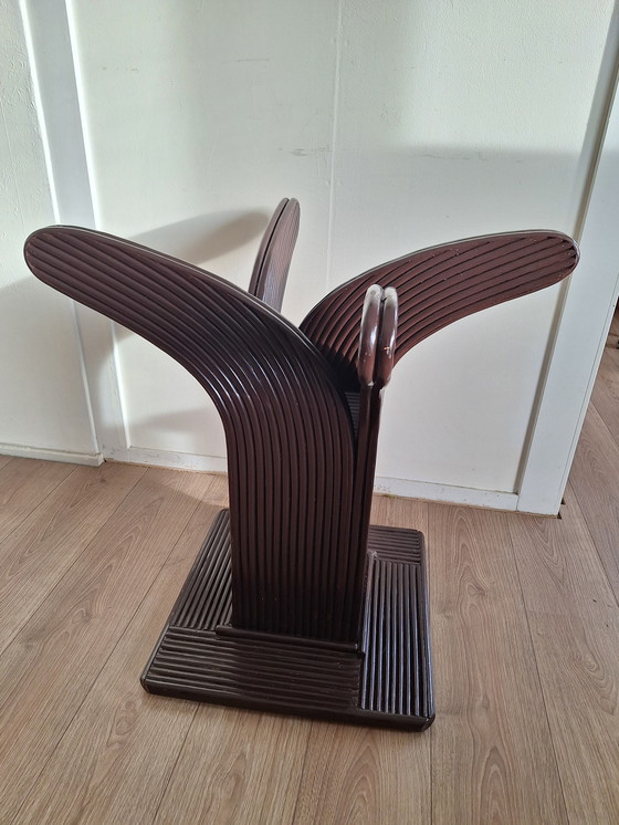 Image 1 of Tavolo di design in rattan Vivai del Sud - anni '70